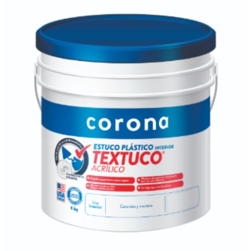 [11709] ESTUCO PLASTICO ACRILICO INTERIOR TEXTUCO GALON 6KL (407411321)
