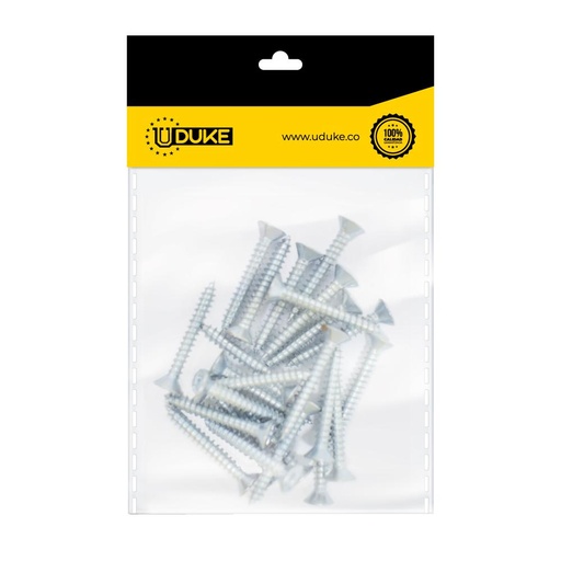 [15755K] TORNILLO LAMINA AVELLANADO PHILLIPS ZINCADO 6*1 PQT X 24 UDUKE