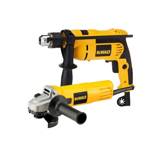 [C116] COMBO DEWALT (DWD024-B3O) PULIDORA DEWALT 4 1/2 700W (DWE4010) + TALADRO DEWALT 1/2 650W VVR(DWD024)