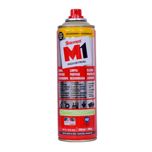[20054] ACEITE LUBRICANTE EN AEROSOL INDUSTRIAL 300ML STARRETT (M1-300)