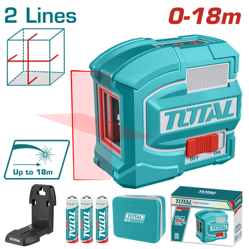 [21033] NIVEL LASER 0-18M LUZ ROJA INDUSTRIAL SUPER TOTAL (TLL156503)