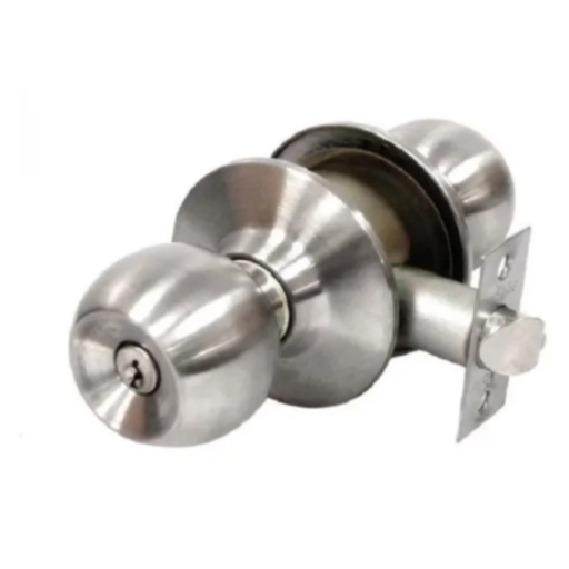 [IH9065] CERRADURA CILINDRICA POMO ENTRADA INOXIDABLE VERA NOVO (40474)