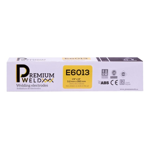 [16109A] SOLDADURA DE ELECTRODO 6013 - 1/8 ROJA PREMIUM WELD ( CAJA X 5 KLS) 