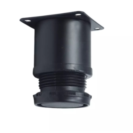 [IH9262] PATA REDONDA PARA MUEBLE AJUSTABLE EN ACERO NEGRA 50 X 60 MM (51473)
