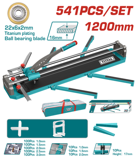 [21411] CORTABALDOSA - PORCELANATO 1200 MM INCLYE 500 SEPARADORES DE BALDOZA Y 40 NIVELADORES  SUPER TOTAL (THTC12008)