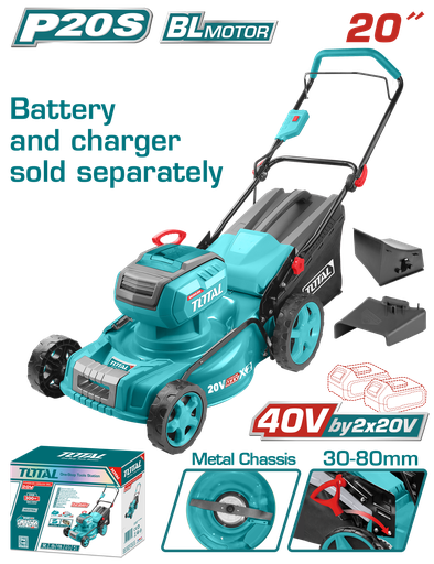 [21492] CORTADORA DE CESPED 20" 40V BATERIA Y CARGADOR NO INCLUIDO  INDUSTRIAL SUPER  TOTAL (TLMLI4020)