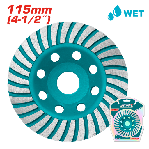 [21369] DISCO COPA PULIR TURBO SEGMENTADO 4-1/2" SUPER TOTAL (TAC2411151)