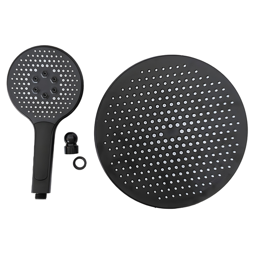 [21773] JUEGO DE  DUCHA REDONDA + DUCHA TELEFONO REDONDA 10" ABS UDUKE (HT3398)