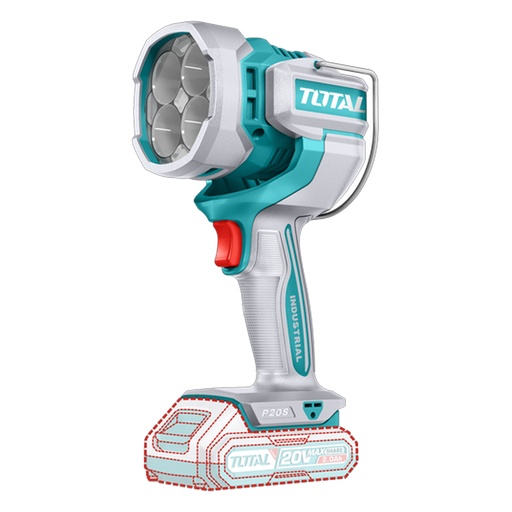 [21484] LAMPARA DE TRABAJO INALAMBRICA 2000 LUMENES 20V BATERIA Y CARGADOR NO INCLUIDO  INDUSTRIAL SUPER TOTAL (TWLI2088)