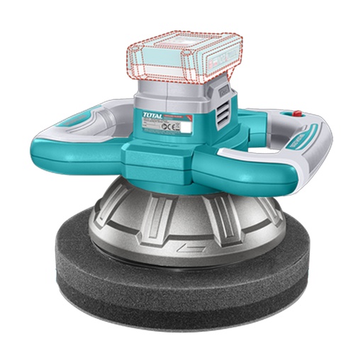 [21582] POLICHADORA ORBITAL INALAMBRICA 254MM  BATERIA Y CARGADOR NO INCLUIDO  INDUSTRIAL SUPER TOTAL (TOPLI2001)