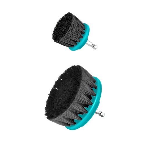 [21370] SET DE CEPILLO PARA TALADRO   3,5" JUEGO X 2 PCZ CERDA DURA INDUSTRIAL SUPER TOTAL (TACH1235)