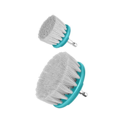 [21371] SET DE CEPILLO PARA TALADRO 3,5" JUEGO X 2 PCZ  CERDA SUAVE INDUSTRIAL SUPER TOTAL (TACS3235)
