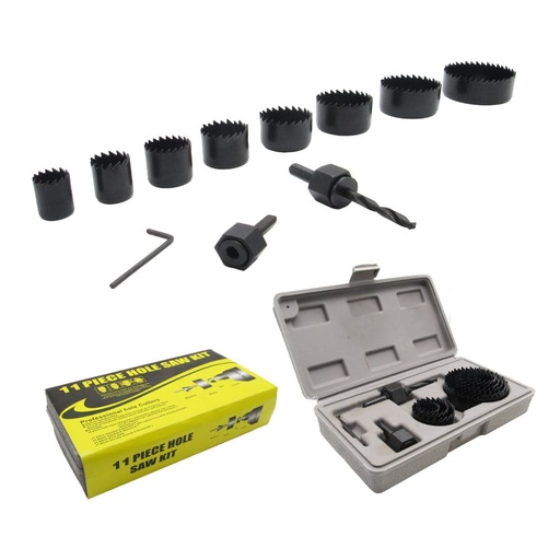[21882] SET DE SIERRAS PARA PERFORACION X 11 PIEZAS (BK-1030)