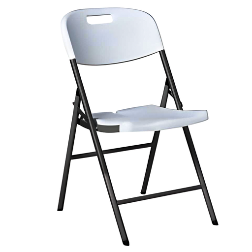 [21804] SILLA PLEGABLE BLANCA HT (HT3451)