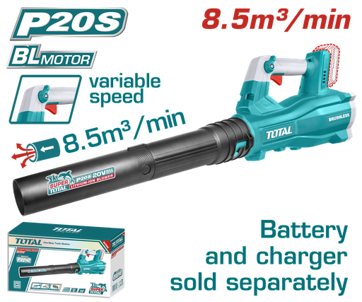 [21490] SOPLADORA INALAMBRICA 20V BATERIA Y CARGADOR NO INCLUIDO  INDUSTRIAL SUPER  TOTAL (TABLI20428)