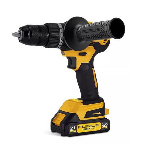 [21829] TALADRO PERCUTOR INALAMBRICO 21 V SIN ESCOBILLAS 1/2" - 70NM FURIUS (FID21B)