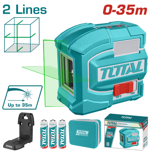 [21080] NIVEL LASER 0-35M LUZ VERDE INDUSTRIAL SUPER TOTAL (TLLI56601)