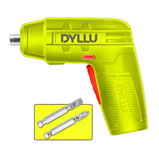 [22058] ATORNILLADOR INALAMBRICO 4V  4NM INCLUYE DOS PUNTA TALADRO DYLLU (DTCV4401)