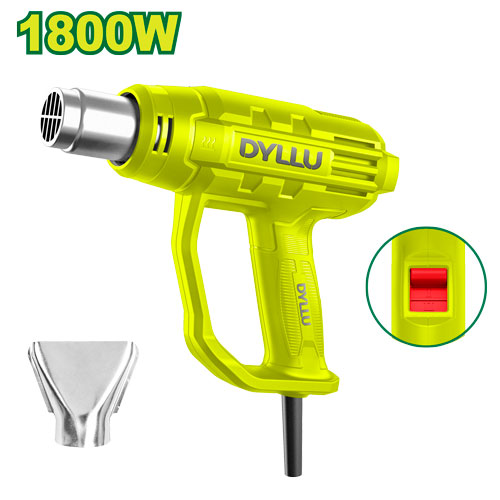 [22062] PISTOLA CALOR 1800W  INCLUYE 1 BOQUILLA  DYLLU (UDTHG1514)