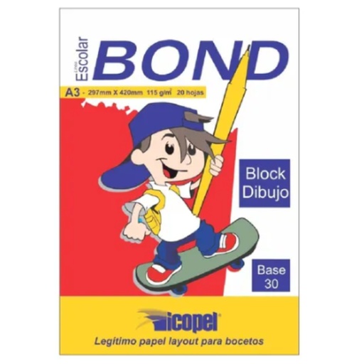 [IH60032] BLOCK DIBUJO A3 X 20 H