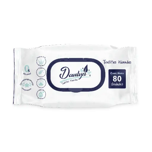 [22106] PAÑITOS HUMEDOS DAULYN X 80 UNIDADES
