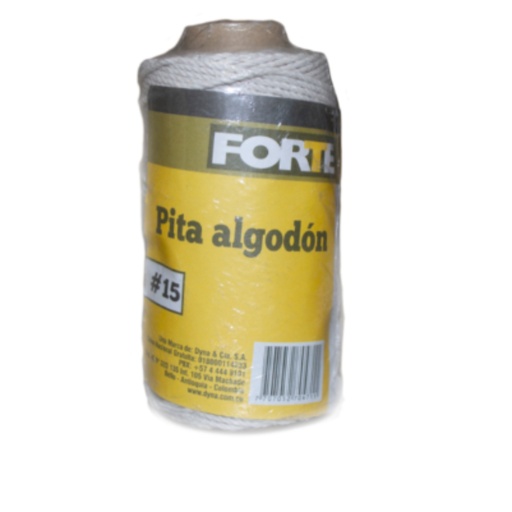 [DY44514] PITA ALGODON 2 CABOS No 15 CONO X 100G FORTE (0044514)