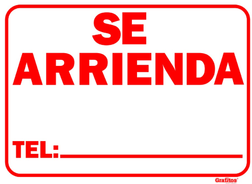 [PU022266] AVISO SE ARRIENDA 1/4 X UND (022266)