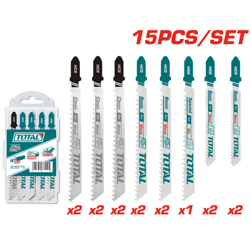 [21249] SET DE SEGUETA SIERRA CALADORA X 15 PZS SUPER TOTA (TAC1501)