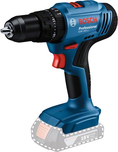 [22361] TALADRO INALAMBRICO ATORNILLADOR/PERCUTOR BOSCH 18V GSB 185-LI CAJA CARTON  BATERIA Y CARGADOR (06019K31G1)