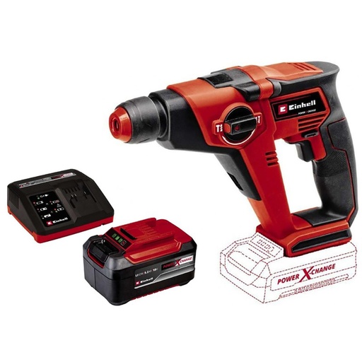[17857] TALADRO INALAMBRICO ROTOMARTILLO SDS PLUS INCLUYE BATERIA 2.0AH Y CARGADOR EINHELL (TE-HD 18/12 LI)(4513970)