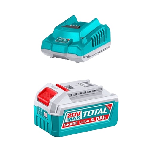 [22357] KIT DE 1 BATERIA  4.0AH + CARGADOR DE 20V INDUSTRIAL SUPER TOTAL (UTFBCPK1012)