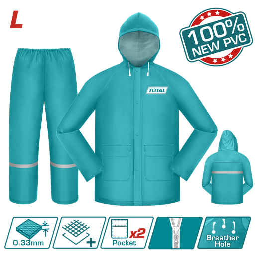 [22395] IMPERMEABLE PARA MOTO INDUSTRIAL TALLA L TOTAL (THTRS031.L)