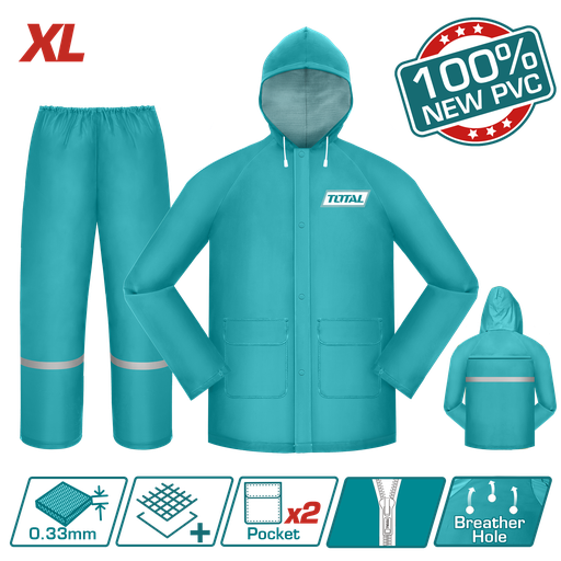 [22396] IMPERMEABLE PARA MOTO INDUSTRIAL TALLA XL TOTAL (THTRS031.XL)