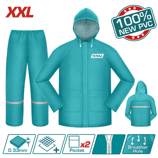 [22397] IMPERMEABLE PARA MOTO INDUSTRIAL TALLA XXL TOTAL (THTRS031.XXL)