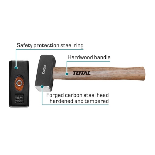 [15330] PORRA 2 LB HIERRO MANGO MADERA SUPER SELECT TOTAL (THTW721000)