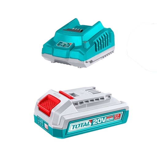 [22495] KIT DE 1 BATERIA  2.0AH + CARGADOR DE 20V INDUSTRIAL SUPER TOTAL (UTFBCPK1212)