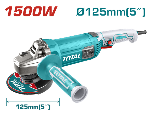 [22428] PULIDORA 5" 1500W INCLUYE MANGO AUXILIAR  INDUSTRIAL TOTAL (UTG11512536)