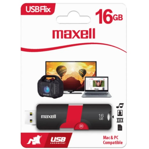 [IH200251] MEMORIA USB FLIX 16 GB MAXWELL (USB-16G) (025215490835)