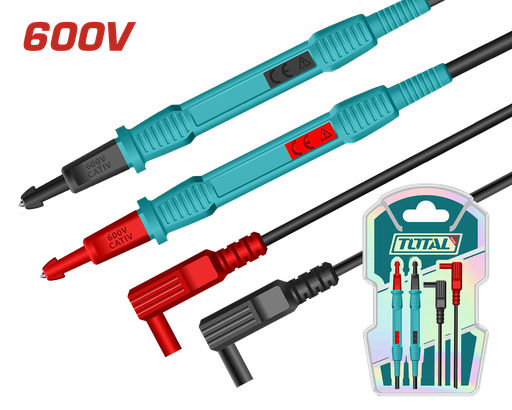 [21228] CABLE DE PRUEBA PARA MULTIMETRO 600V 80CM INDUSTRIAL S TOTAL (TMT30851)