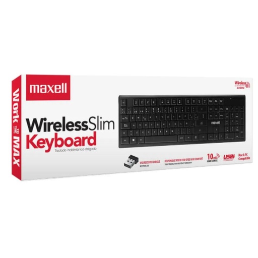 [IH400410] TECLADO MAXELL WKB-20 INALAMBRICO 2.4