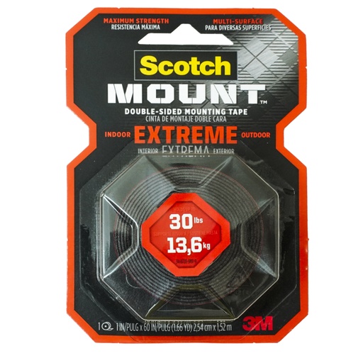[20865] CINTA DOBLE FAZ MONTAJE EXTREMO 1.52 MTS 414H 3M SCOTCH (70009113849) 