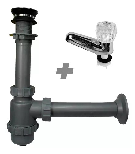 [16191] SIFON LAVAMANOS COMPLETO PLASTGRIFOS + LLAVE LAVAMANOS (3281122) 