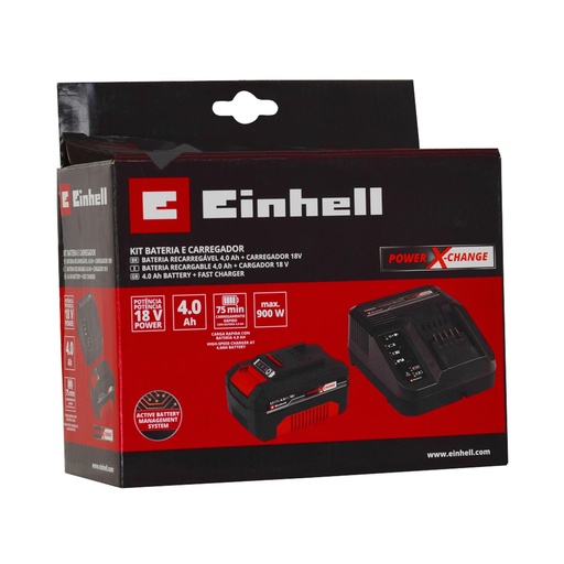 [18931] BATERIA 18V 4.0AH + CARGADOR EINHELL (4512106)