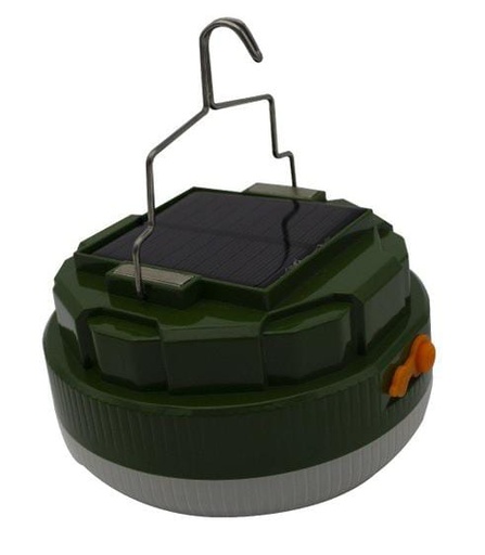[22181] BOMBILLO LED RECARGABLE CON PANEL SOLAR 100W (PAC4470)