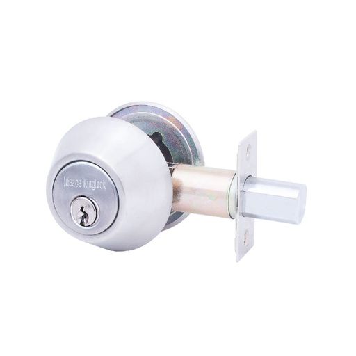 [20978] CHAPA CERROJO SEGURIDAD KINGLOCK DOBLE CILINDRO CROMO-MATE REF 710 (771002)