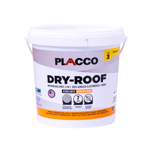 [21911] PLACCO PRO DRY ROOF BLANCO 1/4 (IMPERMEABILIZANTE ELASTOMERICO (96500114  (ALGRECO) 