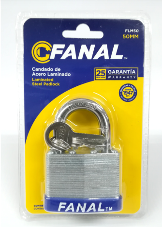 [22665] CANDADO LAMINADO FANAL 50MM (FLM50) 