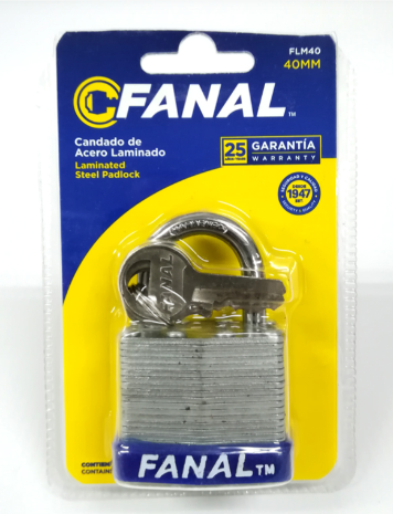[22670] CANDADO LAMINADO FANAL 40MM (FLM40)