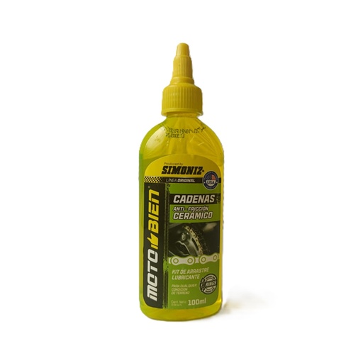 [20610] LUBRICANTE KIT DE ARRASTRE ANTI-FRICCION CERAMICO MOTO BIEN 100ML SIMONIZ (209446)