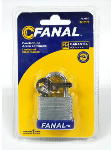 [22675] CANDADO LAMINADO FANAL 30MM (FLM30) 